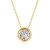 100% Настоящее Золото Ожерелье С Муассанитом 0.5ct Цвет D VVS1 Сертифицированное Дубай AU750 Ювелирное Изделие Для Женщин Свадебный Подарок