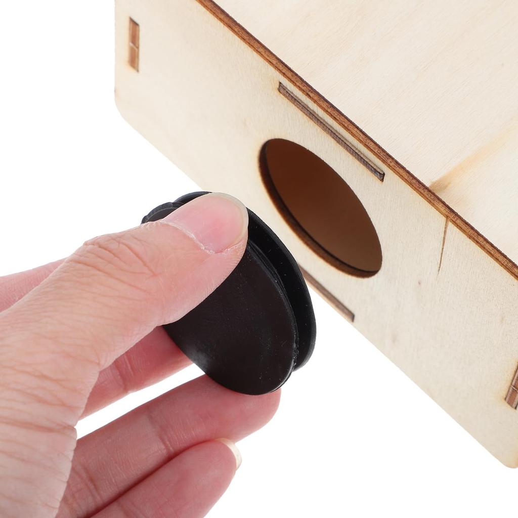 SEWACC Неокрашенный Деревянный Набор для Сборки Копилки DIY Ремесло Ручной Работы Набор для Детей Милая Деревянная Копилка День Рождения Детская Комната Натуральный DIY Рождество 5,