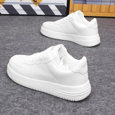 Дышащие белые парусиновые кеды для мужчин и женщин - На толстой подошве, Повседневные, Универсальные, Весенний стиль