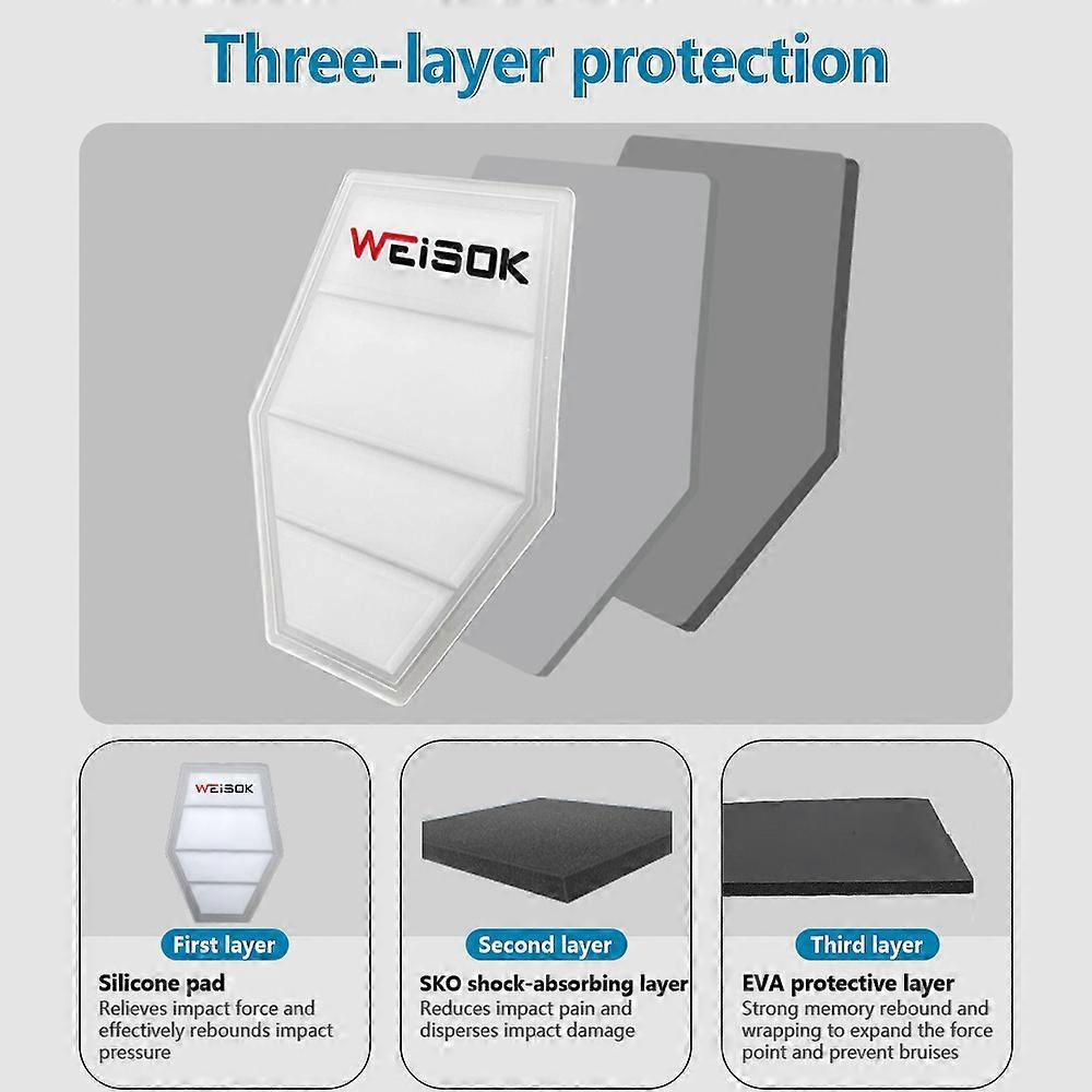 3D Protective Padded Shorts Butt Pad Shorts EVA Silicone Gear Guard for Snowboarding Skating