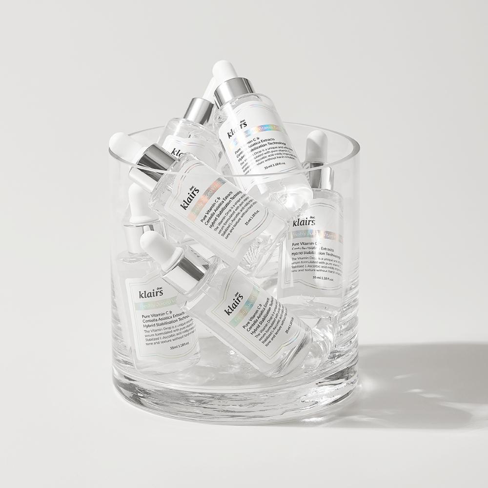 Klairs Свежевыжатый витаминный напиток (35мл) – Осветляющая сыворотка с чистым витамином С, корейская