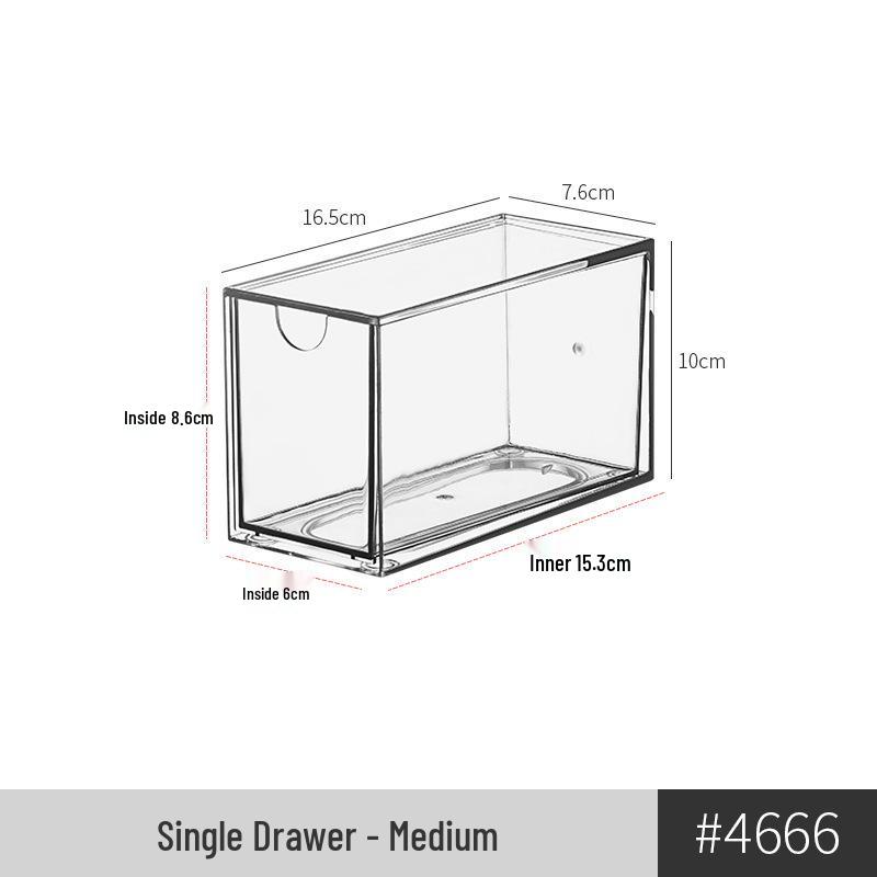 Узкий зеркальный шкафчик для ванной со встроенной полкой - Органайзер для косметики и губной помады