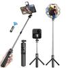 Roreta Wireless Tripod Stand Selfie Stick with Light Bluetooth Remote Control Extendable for iPhone Cellphone Tiktok Live Stream 7