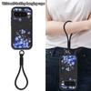 Blue Lily Flower Pattern Phone Case For Google Pixel 10 9 8 7 Pro Pixel 9 10 Pro XL 7A 8A 9A Shockproof TPU Soft Lanyard Cover
