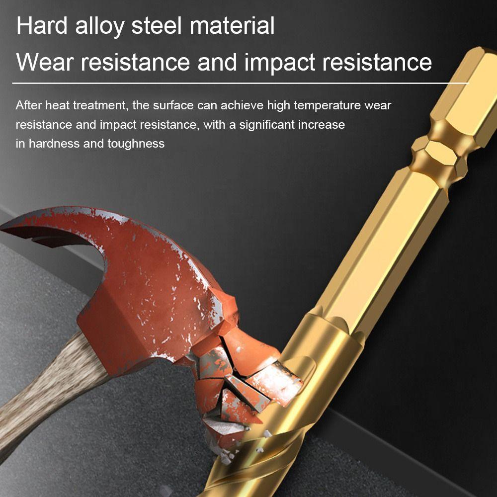 Hex Handle Drill Bits Hard Alloy Drilling Tools High Efficiency Metal Drill  Concrete