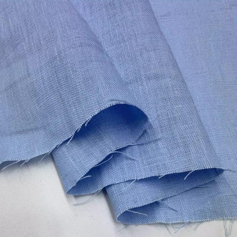 Чистая льняная ткань Стиранный лен Комфортная дышащая ткань для весны и лета DIY Платье Широкие брюки Легкая куртка Одежда