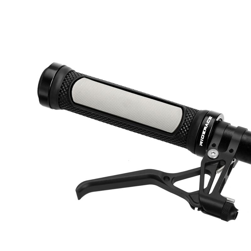 Велосипедные ручки TPR резиновые нескользящие амортизирующие накладки на руль горного велосипеда с двухсторонним стопорным кольцом из алюминиевого сплава