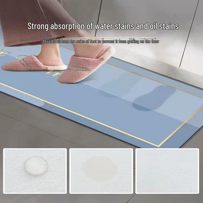 Dirt-Resistant Non-Slip Diatom Mud Bathroom Floor Mat