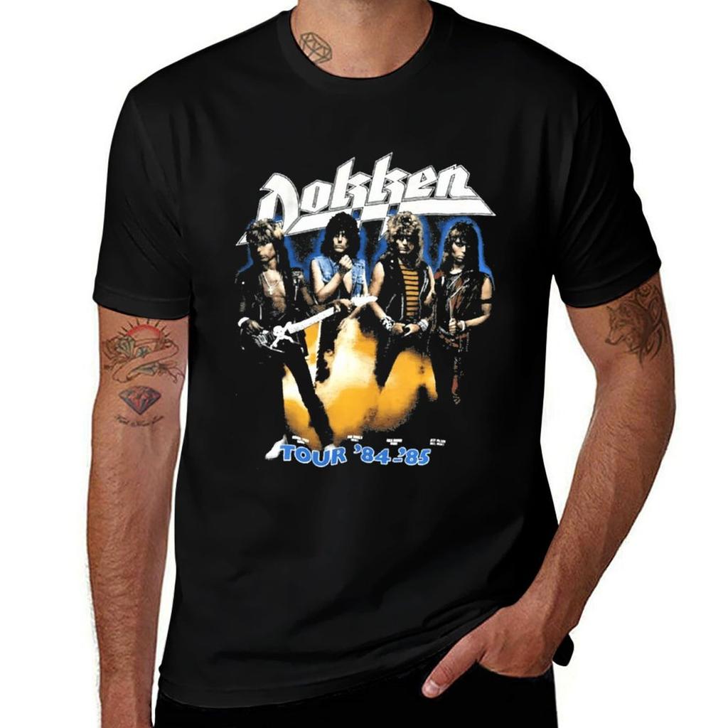 Dokken 1984 - 85 For Men And Women T-Shirt Casual Street Style Short Sleeve Tee