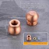 Brass Wooden Mini Board Feet 4Pcs Anti Slip Riser for Jewelry Box Display Tray Small Furniture DIY Craft Use
