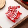 Acrylic Hair Claw Non Slip Hair Gripper Versatile Christmas Pattern Shark Clips  Ponytail