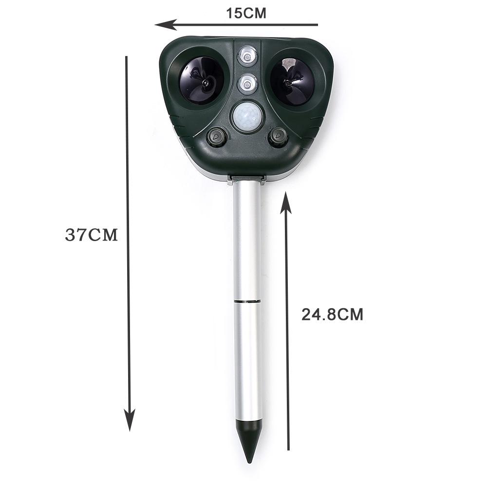 Ultrasonic Solar Animal Repeller: Dog, Rat & Bird Deterrent