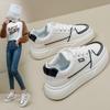 Женские дышащие кроссовки на платформе, противоскользящие кроссовки для бега, повседневные легкие белые кроссовки на шнуровке, модные женские теннисные туфли из искусственной кожи