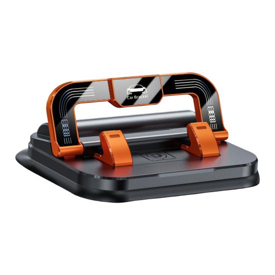 Mobile Phone Holder 360 Degree Rotation Multi-angle Phone Stand Stable Suction Cup Anti-Slip Dashboard Mount with Parking ID Plate Holder