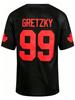 Men's Ice Hockey Jersey 99 Black V-Neck Short Sleeved Sports Shirt Ice Hockey Jersey