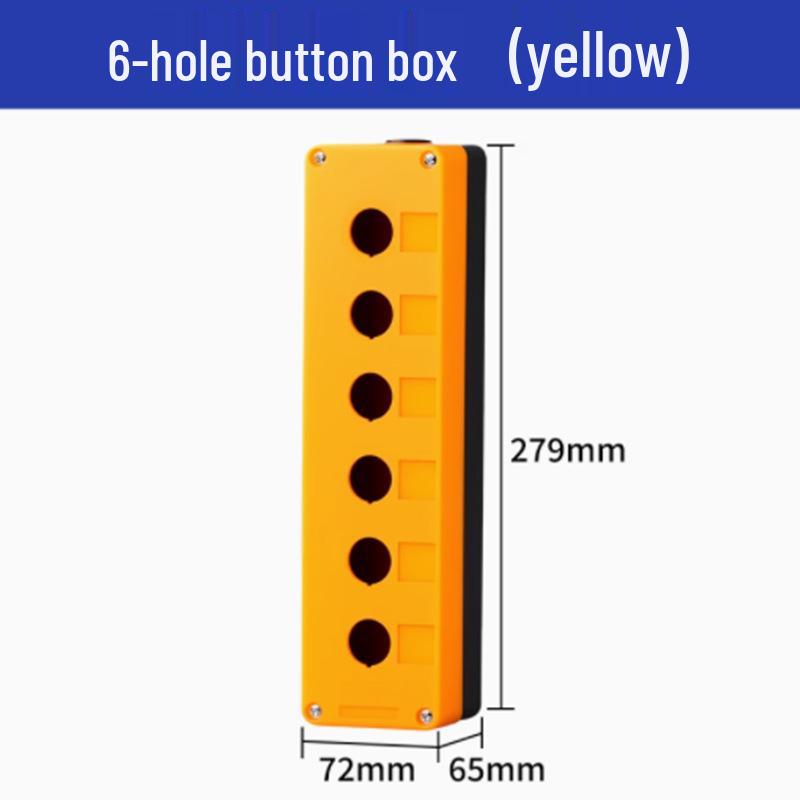 Strong Waterproof Magnetic Button Box: 1234-Position, Emergency Stop & Start Single Hole Control Switch.