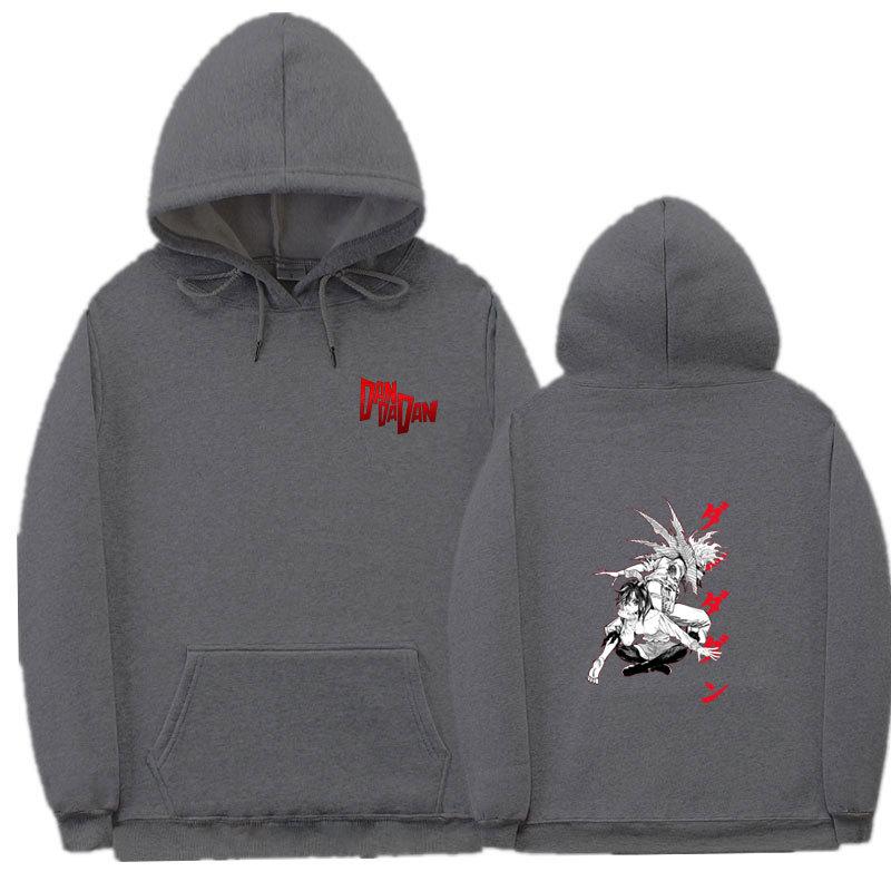 Аниме Дандадан Мужские Модные Худи Мужские Женские Толстовки с Капюшоном Хип-Хоп Повседневные Пуловеры Осень Мальчики Девочки Уличная Одежда Худи