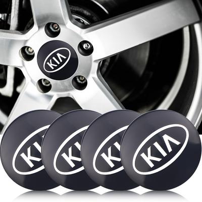 4 шт. Колпачки ступицы колеса автомобиля из алюминиевого сплава, крышка, наклейка на диск, значок для EV6 Soul Seltos Sorento K5 3 2 Sportage Ceed RIO