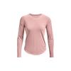 Женская футболка с длинным рукавом для бега Streaker, сухая и комфортная, с полым дизайном спины, розовая 1370339-676