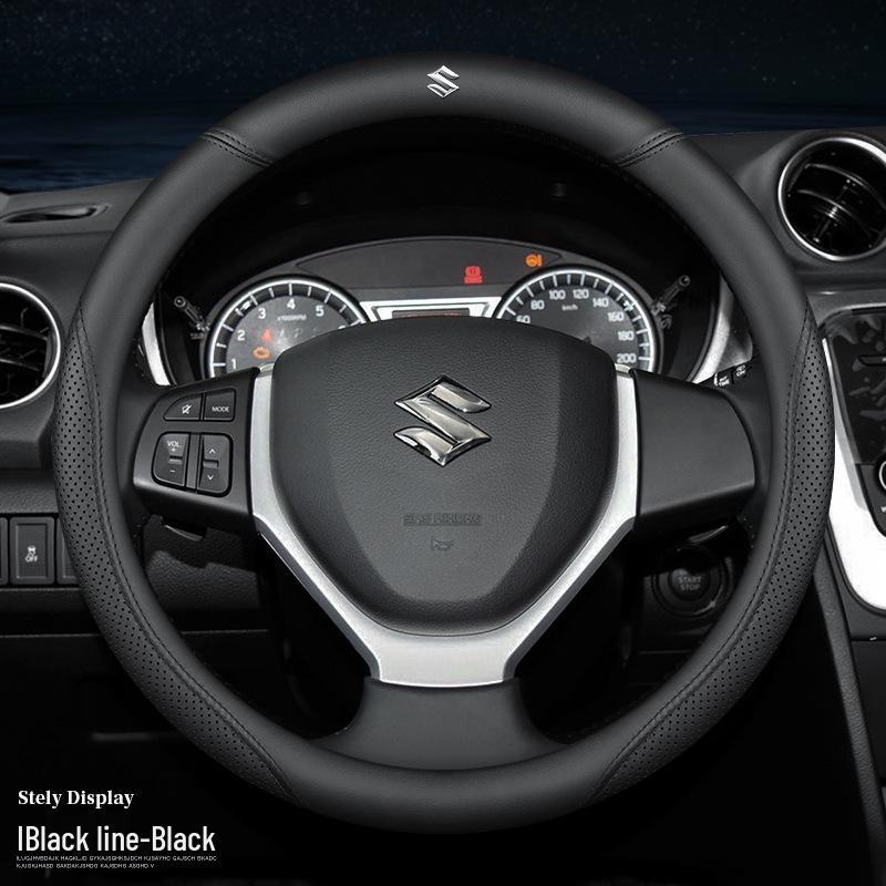 Кожаная оплетка руля для Suzuki: Подходит для Vitara, Fengyu, Qiyue, Beidouxing, Alto, Tianyu и SX4