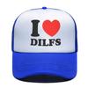Custom I Love Dilfs Baseball Cap Unisex Women Adjustable Trucker Hat Outdoor Snapback Caps Summer Hats  caps for Unisex trucker hat