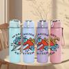 1PC Retro Cartoon Hot Rod Car Colorful Print 750ml Portable Sports Water Bottle Leakproof Gym Outdoor Travel Drink Cup