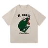 Bad Bunny El Coqui Frog T Shirt Fotos Women Clothing Harajuku Unisex High Quality Cotton Top Graphic T Shirt