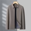 Новая мужская куртка Весенне-осенняя куртка Для среднего возраста Высококачественная Деловая Повседневная куртка Папа Лацкан Топ