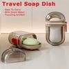 Мыльница для путешествий с крышкой и сливным уплотнителем, переносная маленькая мыльница, дорожная мыльница