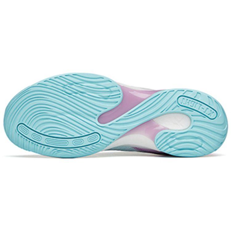 Anta Легкая кавалерия 7 износостойкие дышащие низкие баскетбольные кроссовки мужские кроссовки белые синие фиолетовые 112221606-2