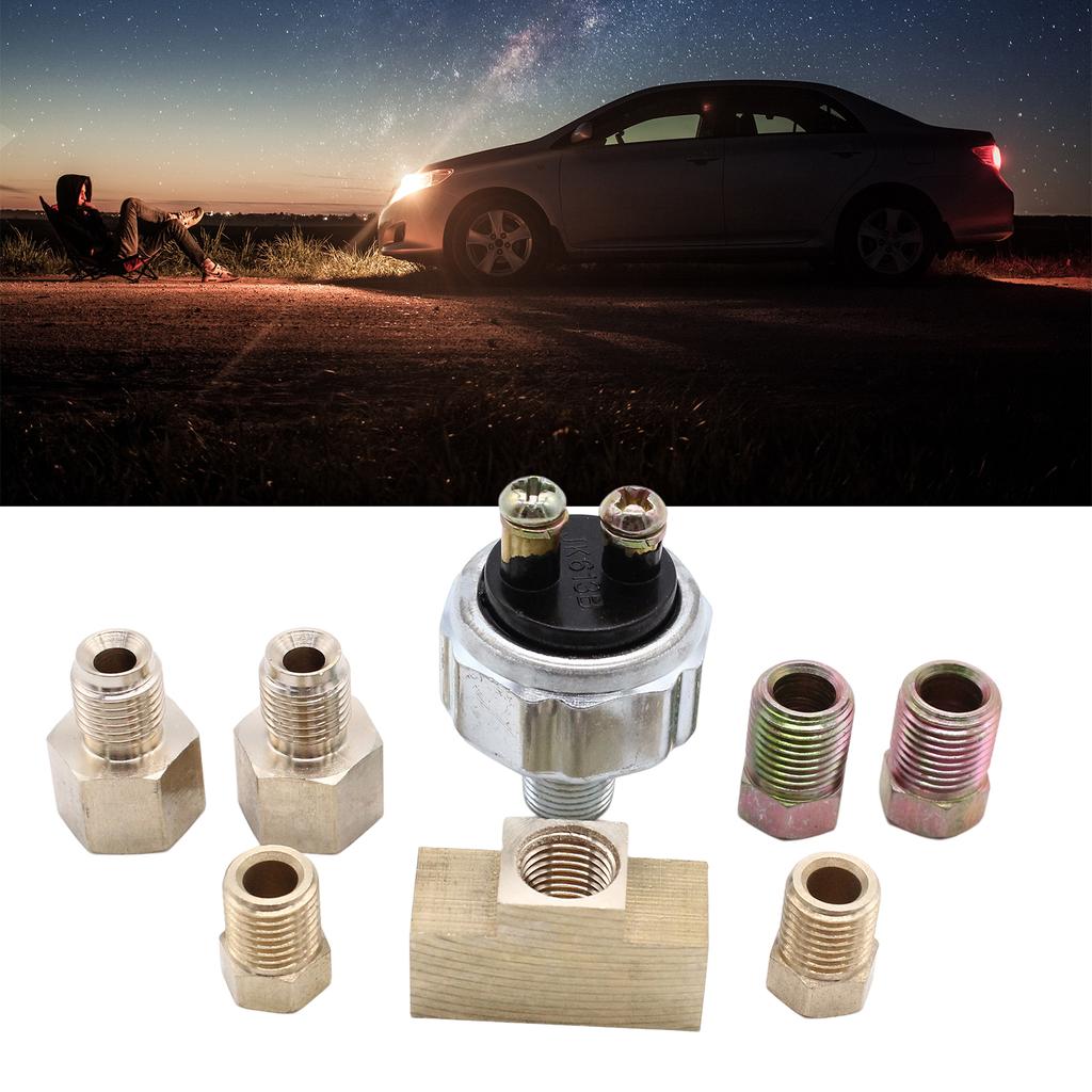 Hydraulic Brake Light Switch In Line Brake Light Switch Kit Fit 3/16 or 1/4 Inch Line Car Modification Accessories Parts
