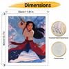 Disney Mulan sword warrior digital oil painting painting art handmade diy gift home decoration