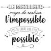 [Q6540] — Лист наклеек «Сообщения» (Лучший способ добиться невозможного — поверить, что это возможно) — 50х70 см