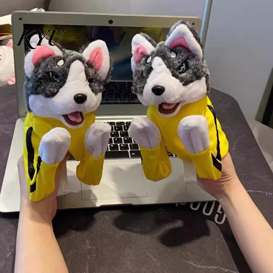 Durable Scratching Toys for Dogs Boxing Husky Hand Puppet, Animal Fighting Glove Toy with Sound Creative Storytelling Puppets Effects, Kung