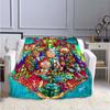 Rick Blanket Comedy Adventure Print Blankets Home Office Sofa Travel Blankets Warm Student Flannel Blankets