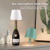 Перезаряжаемая светодиодная настольная лампа с сенсорным управлением, ночник в виде винной бутылки, беспроводная, 3 цвета, для гостиной, спальни, бара, обеденного освещения