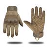 Tactile five-finger gloves with touchscreen, PU leather, non-slip, impact-resistant outdoor hunting and shooting protective gear