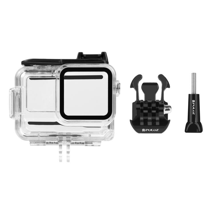 Для Insta360 Ace Pro / Pro 2 PULUZ Водонепроницаемый кейс-бокс 60 м с адаптером-основанием и винтом (прозрачный)
