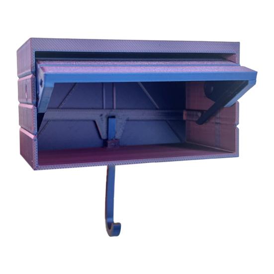 Wall Mount Key Holder Easy Installation Fun 3D Printed Car Garage with Opening Door Entryway Key Rack