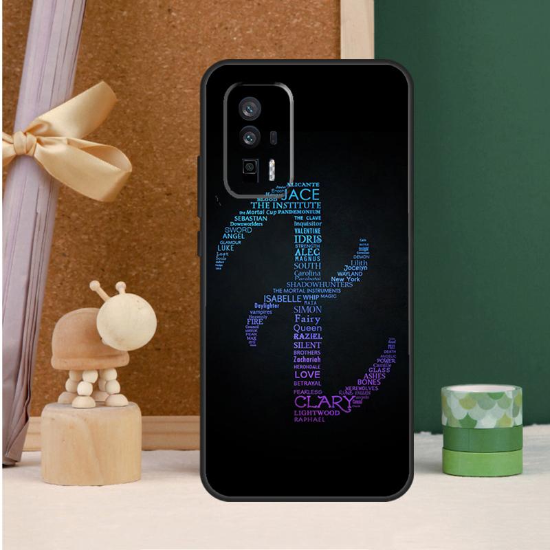 Ангельская Руна Чехол Тень Охотников Для Xiaomi 13 14 Ultra 13T 12T 11T 12 Lite POCO X6 M6 Pro X3 X4 X5 F3 F4 M5s F5 Чехол
