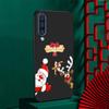 Christmas New Year Gifts Elk Snow Case for Samsung Galaxy A50 A10 A70 A30 A20e A40 A20s A10s A10e A90 5G Soft Black Phone Cover