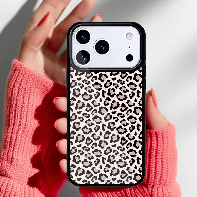 Чехол с леопардовым принтом для iPhone 17 16 15 14 13 Pro Max Задняя крышка для 12 11 Pro Coque