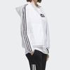 (WMNS) Женская толстовка с капюшоном adidas с принтом Three Stripes 'Белый Черный' FM9257