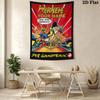 Custom Name Werner Comic Wall Tapestry Aesthetic Wall Hanging Printed Fabric Blanket Decorative Tapestries for Bedroom Living Room Home Decor