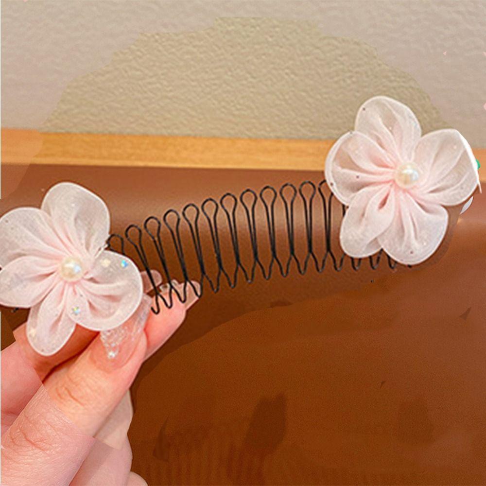Teeth U Shape Hair Styling Comb Spring Invisible Extra Hair Holder Sweet Children