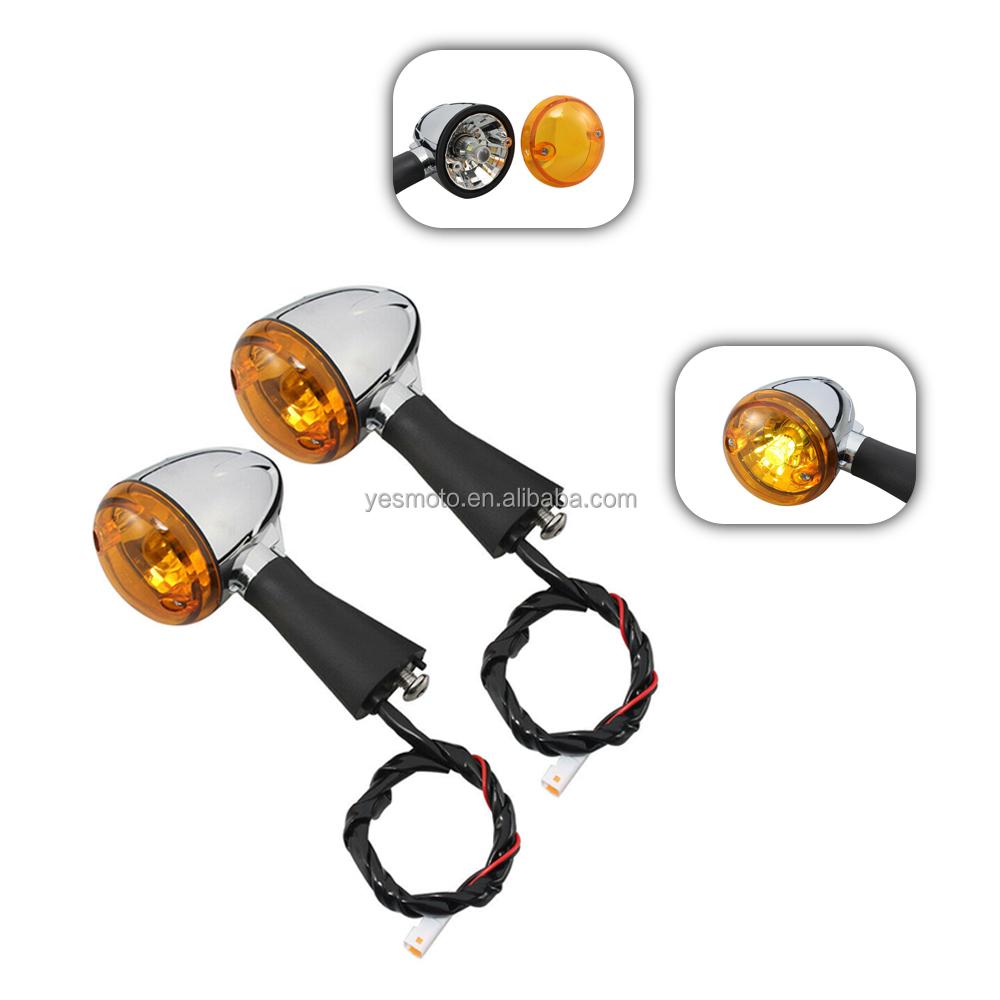 Chrome Rear LED Bulbs Turn Signal Lights for Indian Scout Sixty BOBBER 2014 2015 2016 2017 2018 2019