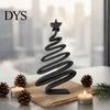 Праздничное украшение для дома и улицы, минималистичная 3D-печатная рождественская елка, настольный орнамент, современный праздничный декоративный знак для стола в гостиной