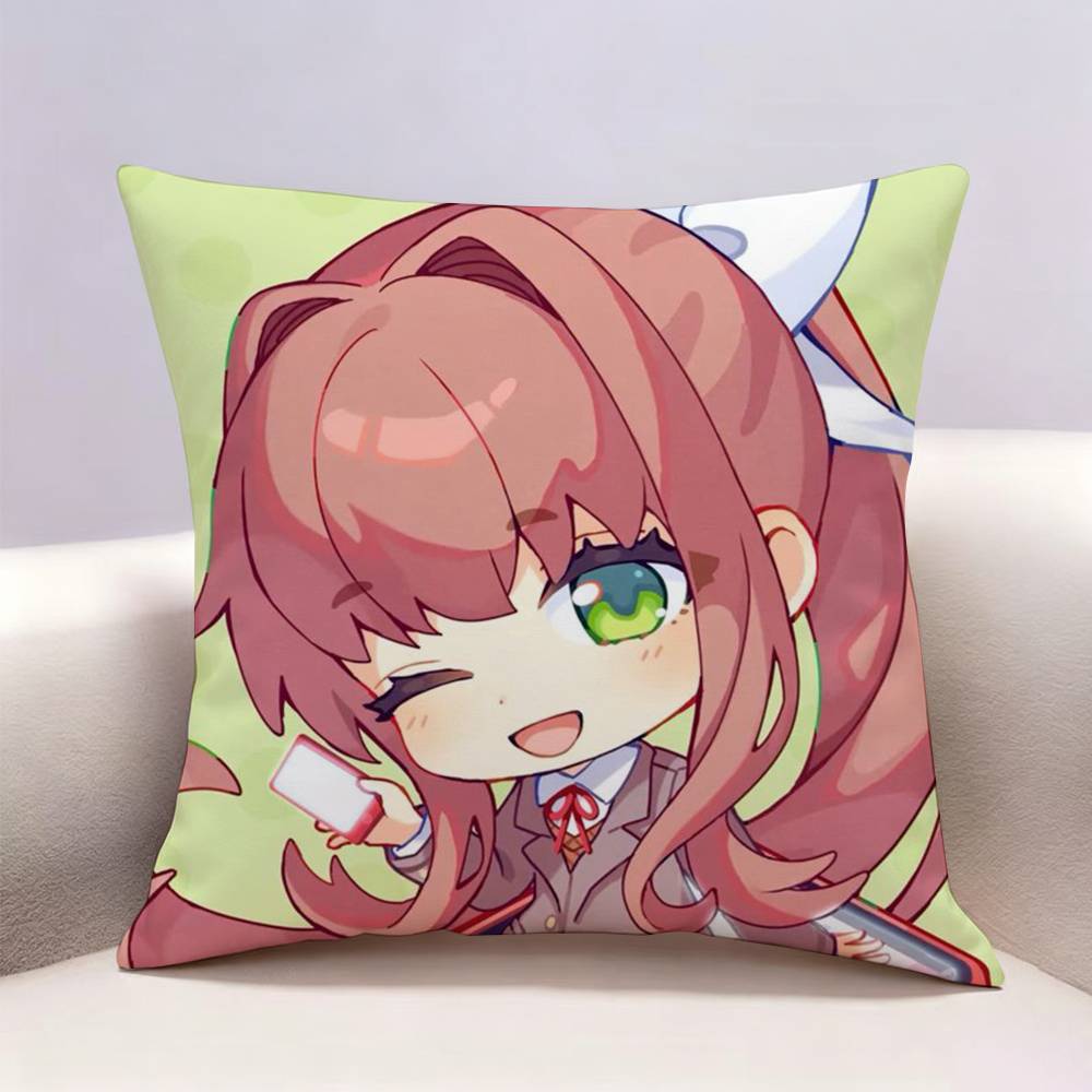 DDLC Моника Двусторонняя печать Наволочка Чехол для подушки Чехол для декоративной подушки Для Автомобиля Дивана