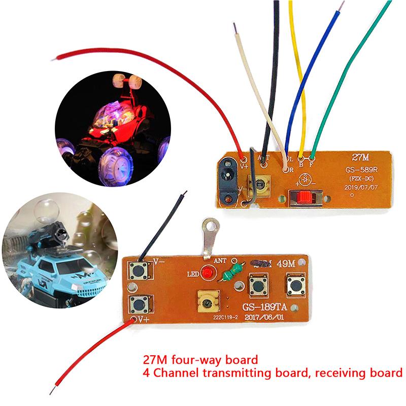 Four-Way Remote Control Module 4Ch Rc Remote Control 78Mhz Transmitter Board Receiver Board Circuit Board Accessories