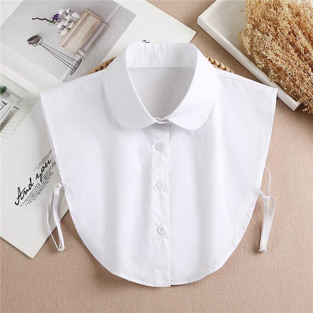 Fashion Half Shirt Style Fake Collar for Women Stand Detachable Collar Fake Girls Vintage Lace Ladies False Blouse Collar Decor